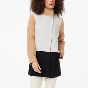 J Crew Factory Colorblock City Coat